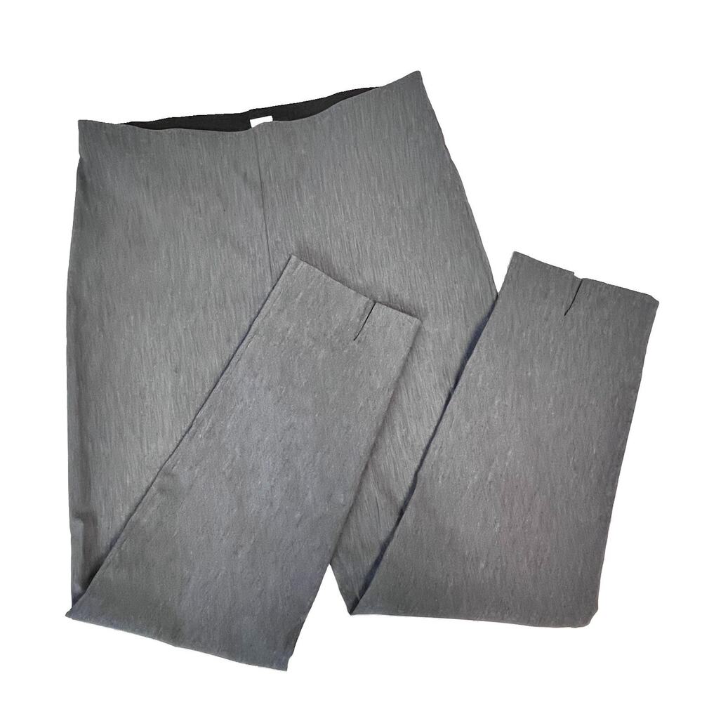 Equestrian Pants size Large Gray Stretch Straight Leg Career Casual